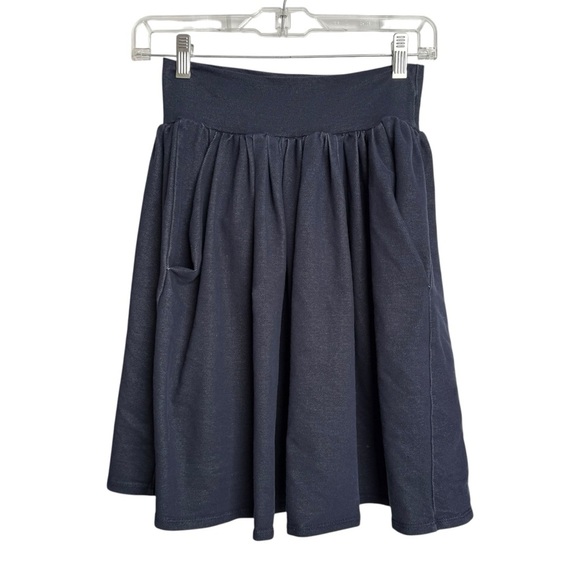 4/$25 Basic Colors Girls Navy Blue Knee Length Skirt Size 10/12 - Picture 2 of 10